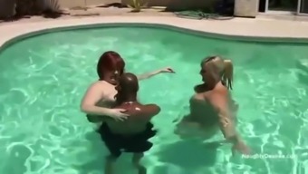 Pool Party With Two Lucious Pawgs