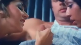 Vintage Double Blowjob For The Cook