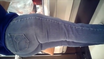 72 Year Old Granny In Tight Blue Jeans