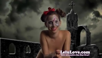 Zombie Lelu Riding Her Sybian To A Big Haunted Halloween Org