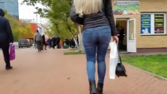 Hot Blonde With Nice Ass Go To The Pharmacy