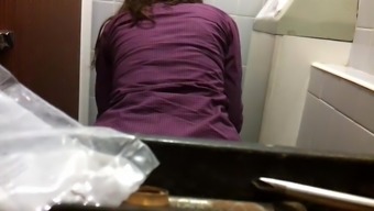 Sexy Girl Changing Always Pad In Toilet Pt.1
