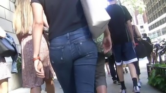 Babe In Jeans Nice Butt
