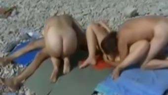 Nude Beach - Hot Fivesome On The Shore