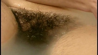 Hairy Cloe Taking A Bath