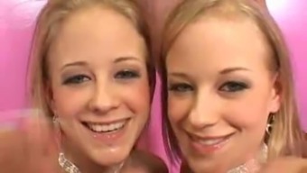 Real Hot Blonde Twins Get Threesome
