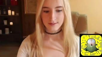Blonde Teen Live Show Snapchat: Susanporn949
