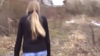 Young Perky Tit Blonde Girl Loves To Give Road Head To Big Dick Boyfriend