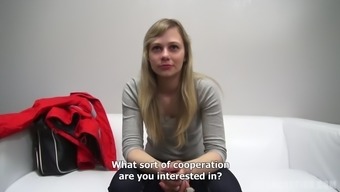 Skinny Blonde Czech Girl Makes A Porn