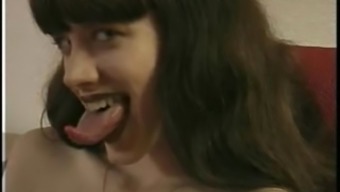 Lesbian Girl With Very Long Tongue