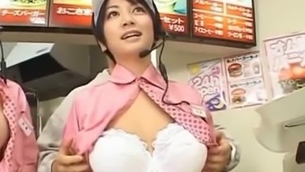 Japanese Fast Food With A Side Of Large Boobs