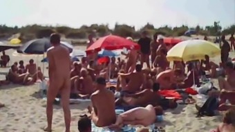 Blowjob On Nudist French Beach