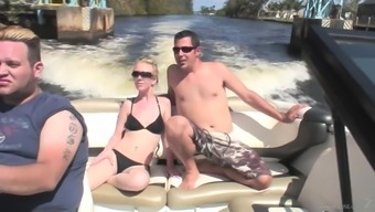 Sexy Bikini-Clad Pornstar Enjoying A Hardcore Doggy Style Fuck On A Boat