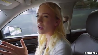 Cute Blonde Bailey Spreads Her Legs For A Fuck In A Car