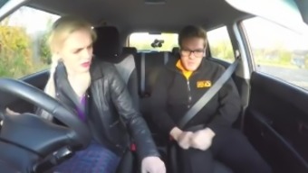 Fake Driving School Instructor Creampies Hot Sexually Frustrated Redhead