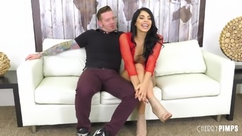 Gorgeous Brunette Gina Valentina Is In Need Of A Man'S Fat Dong