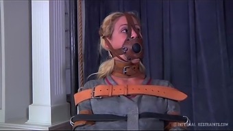 Blonde Milf Cherie Deville Tied Gagged In A Straitjacket And Wheelchair Smoke