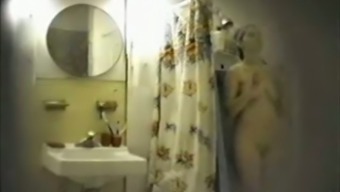 My Hidden Camera Caught My Sexy Roommate Masturbating In Shower