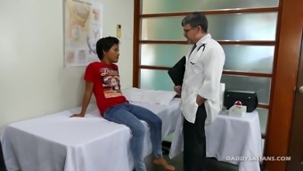 This Cute Asian Gay Boy Loves Doctor Daddys Anal Attention