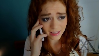 Tasty Redhead Bangs While On The Phone With Her Bf
