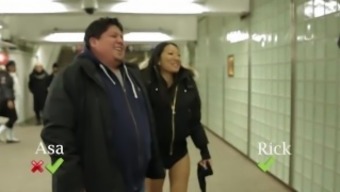 No Pants Subway Ride Challenge With Asa Akira And Subway Creatures