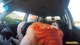 Horny Redhead Teen Fucks With Driving Instructor