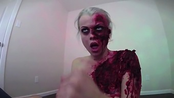 Horny Zombie Gets Her Fill Of Cock And Jizz