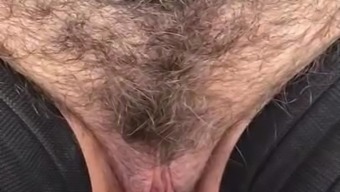 Mature Exhibition Hairy Pussy In A Park