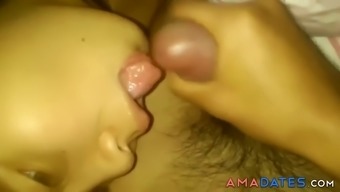 Submissive Asian Teen Cum In Mouth