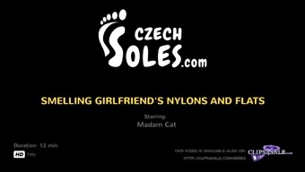 Smelling Girlfriend'S Nylons And Flats - Czechsoles.Com
