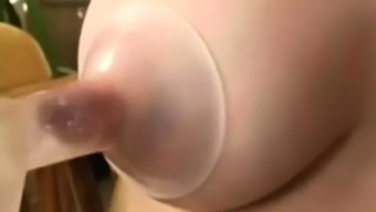 Wife Milf Homemade Long Nipple Breast Pump Lactating