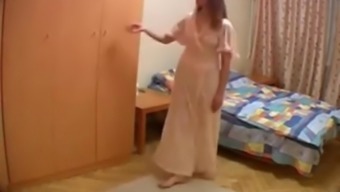 Hidden Cam In Wife'S Room-She Is Changing Clothes