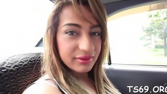 Ladyboy Plays A Naughty Solo