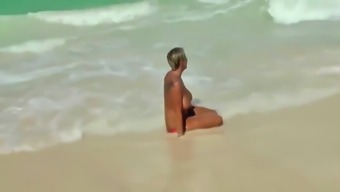 Nice Boobs At The Beach