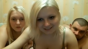 Hot Threesome On The Webcam Show
