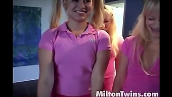 Milton Twins With Lesbian Friends Loves Lick Pussy