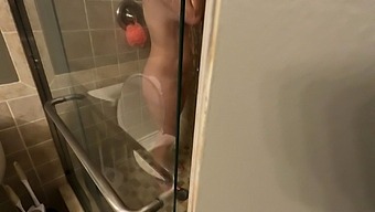 Daughter Caught By Stepfather Taking Shower Then Gives Head