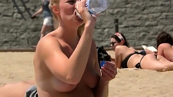Amazing Girls Topless Beach Voyeur Public Nude