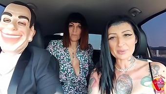 In The Car With Diana Zilli With Lady Muffin