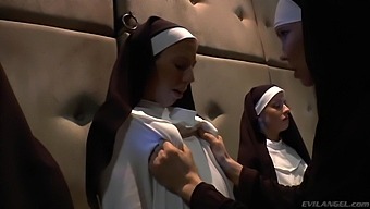 Sinful Nuns With Juicy Bubble Asses Are Ready For Anal Dilation And Masturbation