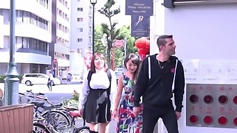 Asian Ffm Threesome With Chubby Akihiko & Mikiko Wearing High Heels