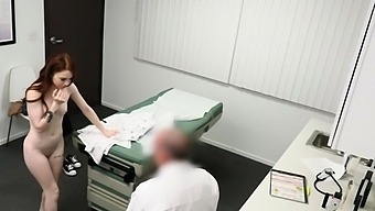 Redhead Patients Deep Dicking On The Exam Table