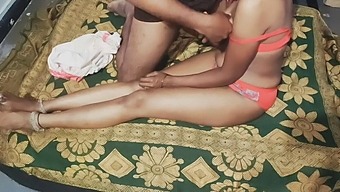 Sex With Indian Wife In Red Bra And Panties