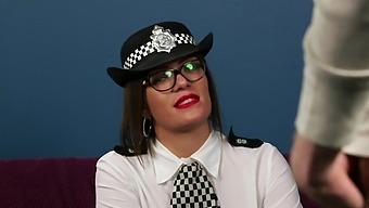 Clothed Female Cop Sucks Dick And Gets Laid On Cam