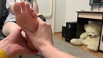 Girl Enjoying Foot Massage