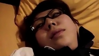 Japanese Glasses Girl Blowjob And Fuck
