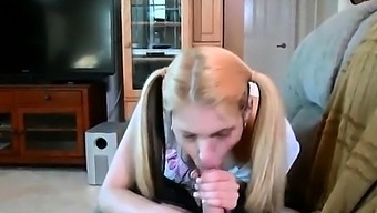 Pigtail Chick Suck Not Daddys Dick For Mouthcum