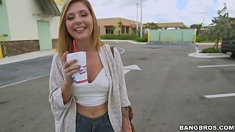 Video Of Cute Blondie Kelly Greene Sucking A Dick In The Van