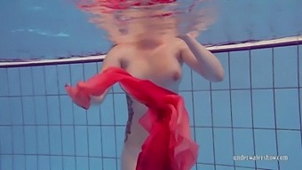 Sexy Underwater Show Performed By Alluring Busty Sweetheart