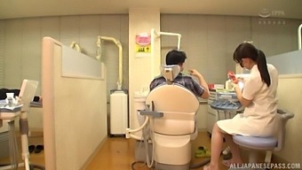 Naughty Japanese Dentist Kiritani Nao Enjoys Riding Her Patient